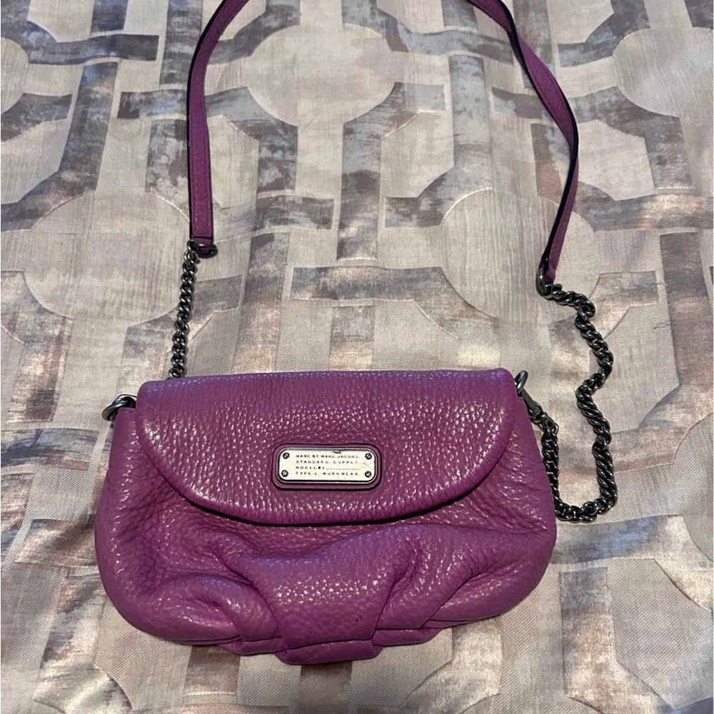 Marc Jacobs Purple Crossbody Bag with Chain Strap - Picture 6 of 6